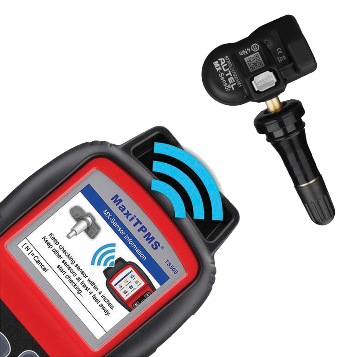 Reifendrucksensor MX Sensoren Gummi Schwarz 433 MHz